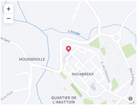 image maps situer pizzeria navarrenx